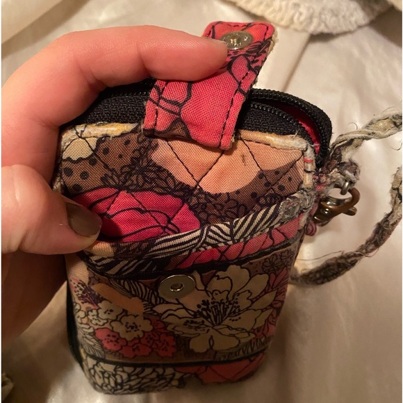 vera bradley mocha rouge wristlet wallet - Picture 3 of 5